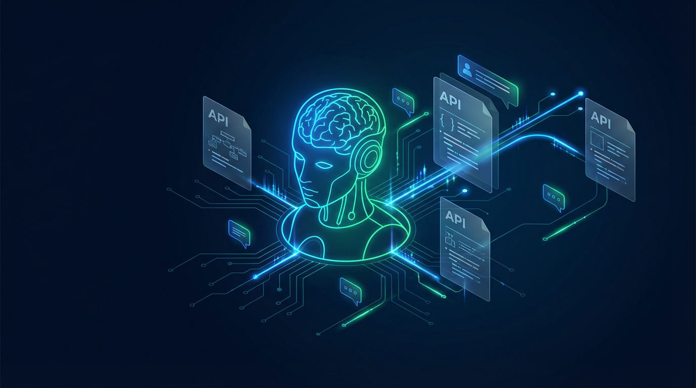 APIHUB MCP server connecting to AI agents and LLMs