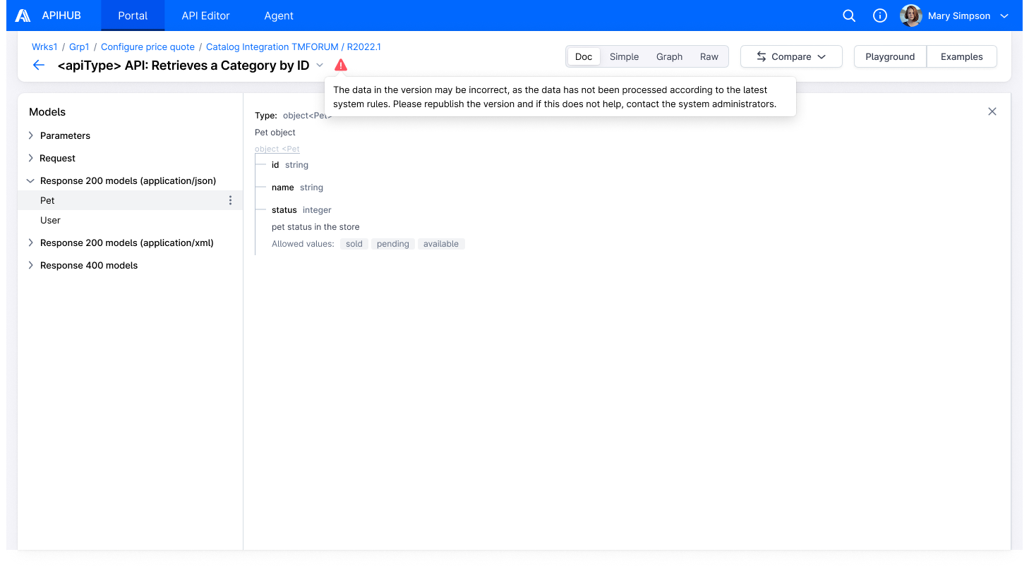 Doc View for Document