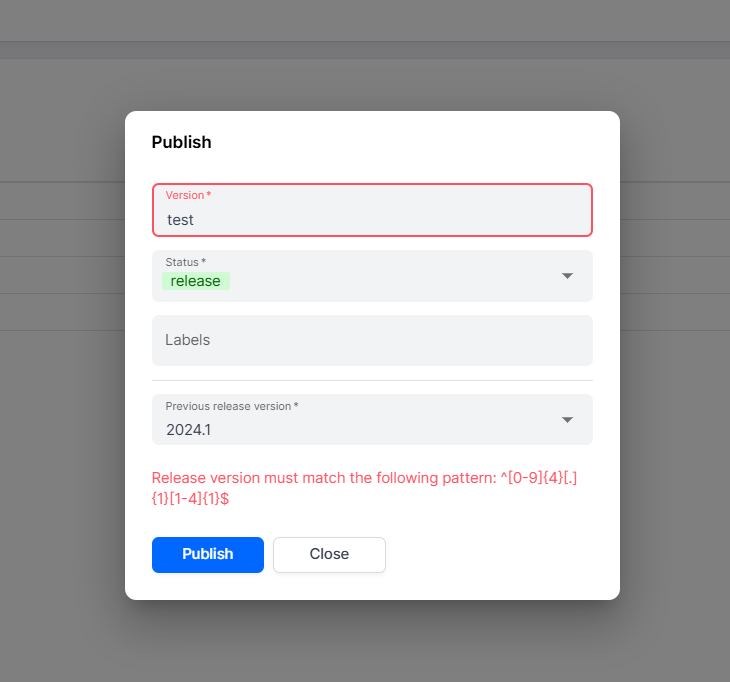 release version
