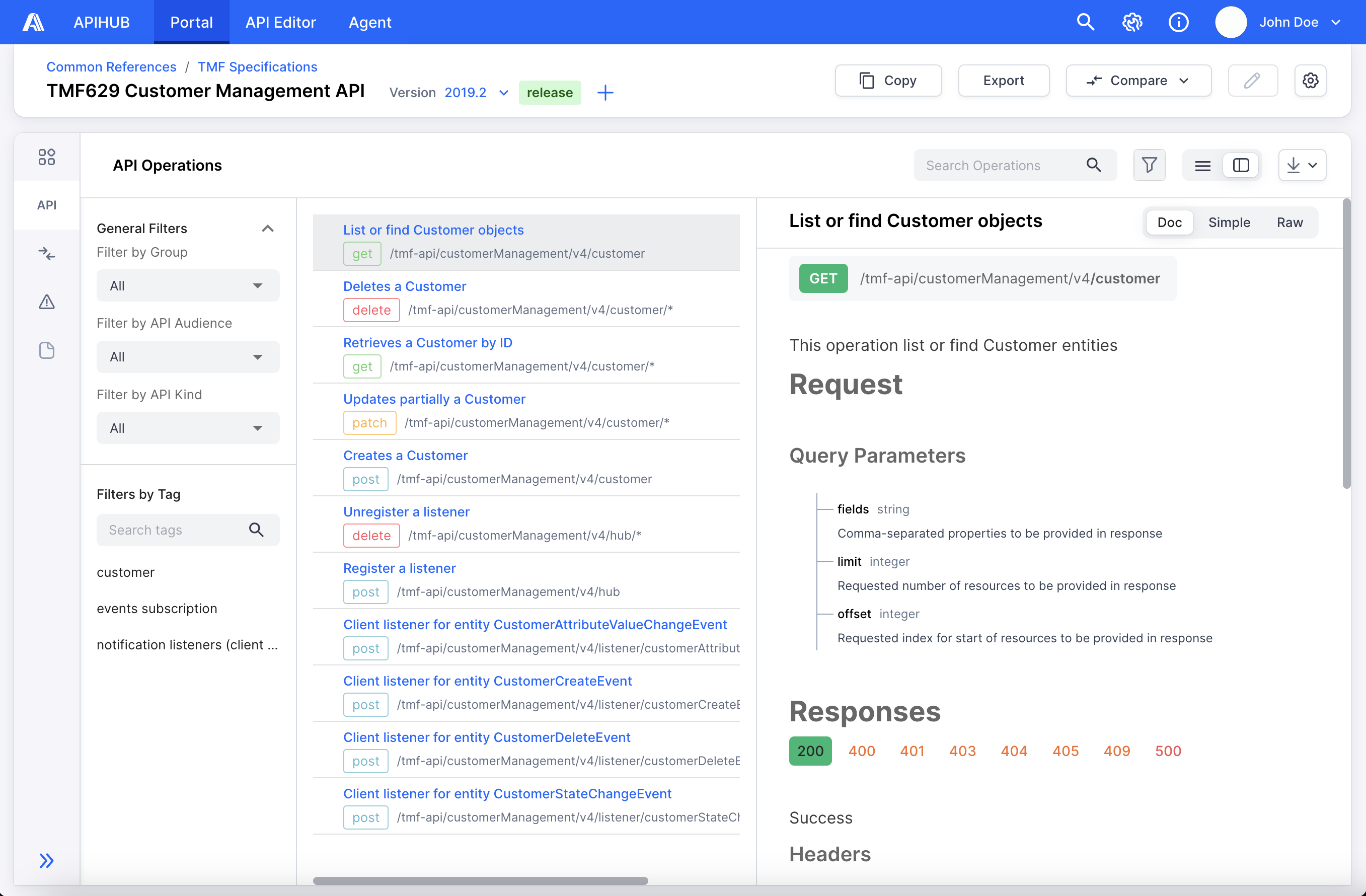 Operations in package version